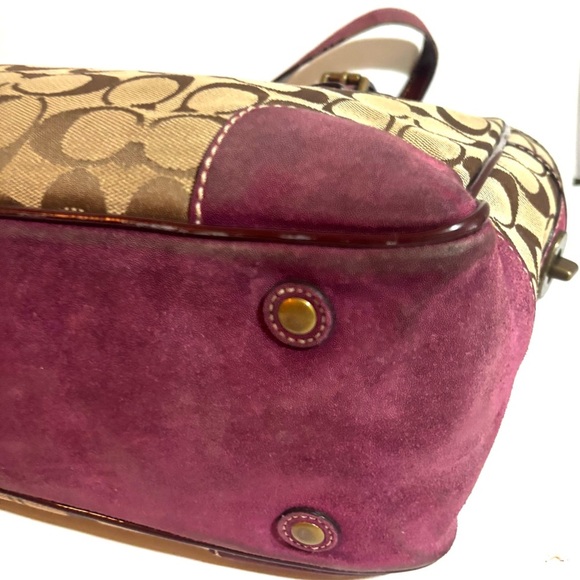 Vintage Coach Signature Gallery suede tote #1443 - Picture 12 of 12